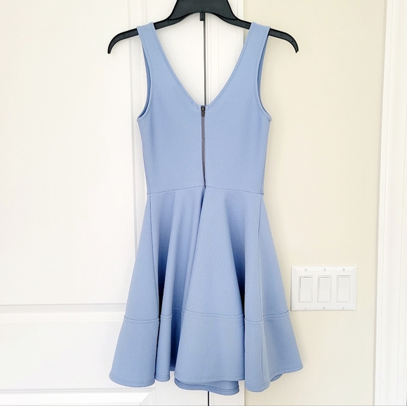 Lulu's Home Before Daylight Periwinkle Skater Dress Party Gift Spring Summer - Picture 7 of 8